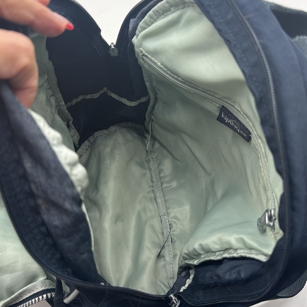 Kipling Navy Blue Nylon Backpack Mcb7118p - image 8